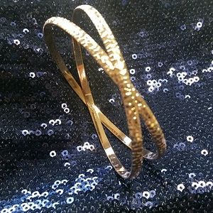 Rose goldtone bangle bracelet